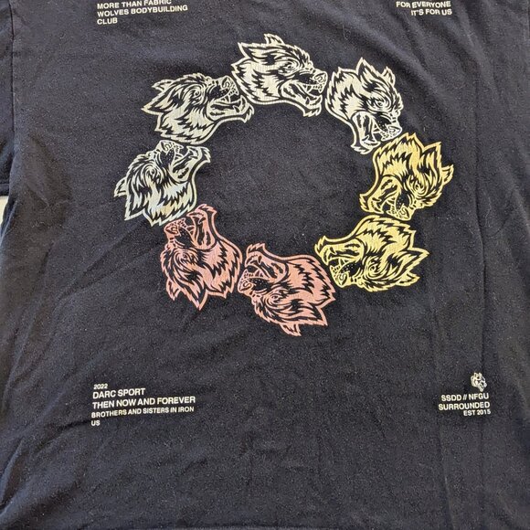 Darc Sport “Surrounded by Wolves” Limited Edition Graphic Tee Size Large, #295 - Picture 3 of 7